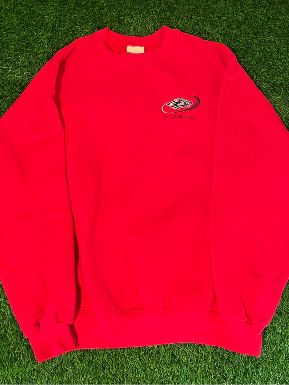 Vintage 90s Lee Heavyweight Sweatshirt NCAA New Mexico Lobos Crewneck Mens M